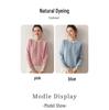 2025 Autumn/Winter Women's Soft Warm Cashmere Sweater – Color Block Round Neck Knit with Long Sleeves