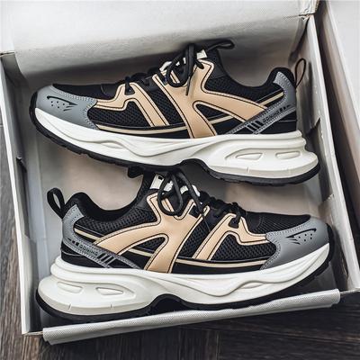 Men's Shoes New Autumn Breathable Casual Versatile Sports Shoes Youth Lightweight Platform Dad Shoes