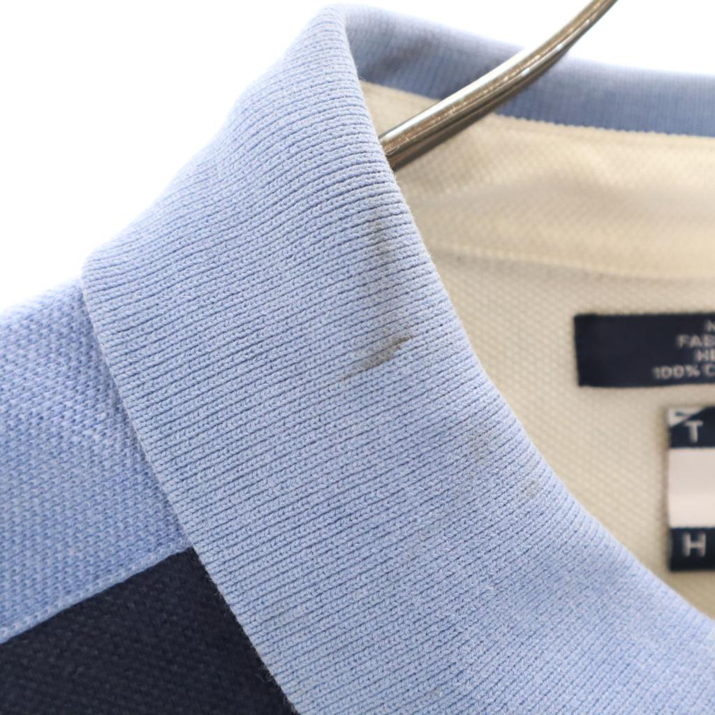 Tommy Hilfiger 90s Old Flag Tag Short Sleeve Polo Shirt XL Navy Fawn Men's Used