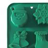 Christmas Silicone Cake Mold Set Xmas Tree Snowman Santa Claus Bells Snowflake Gingerbread Man Baking Mold DIY Baking Tool Kit