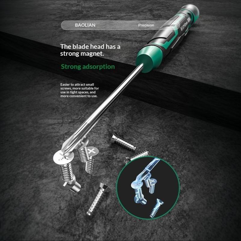 Precision Magnetic Screwdriver Anti-Slip Handle Slotted Type Mini Screw Driver Installation And Disassembly Repair Tool
