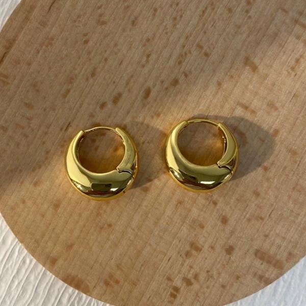 

925 Sterling Copper Olive Branch Hoop Earrings For Women Temperament Simple Round Circle Earrings Party Wedding Zircon Gifts