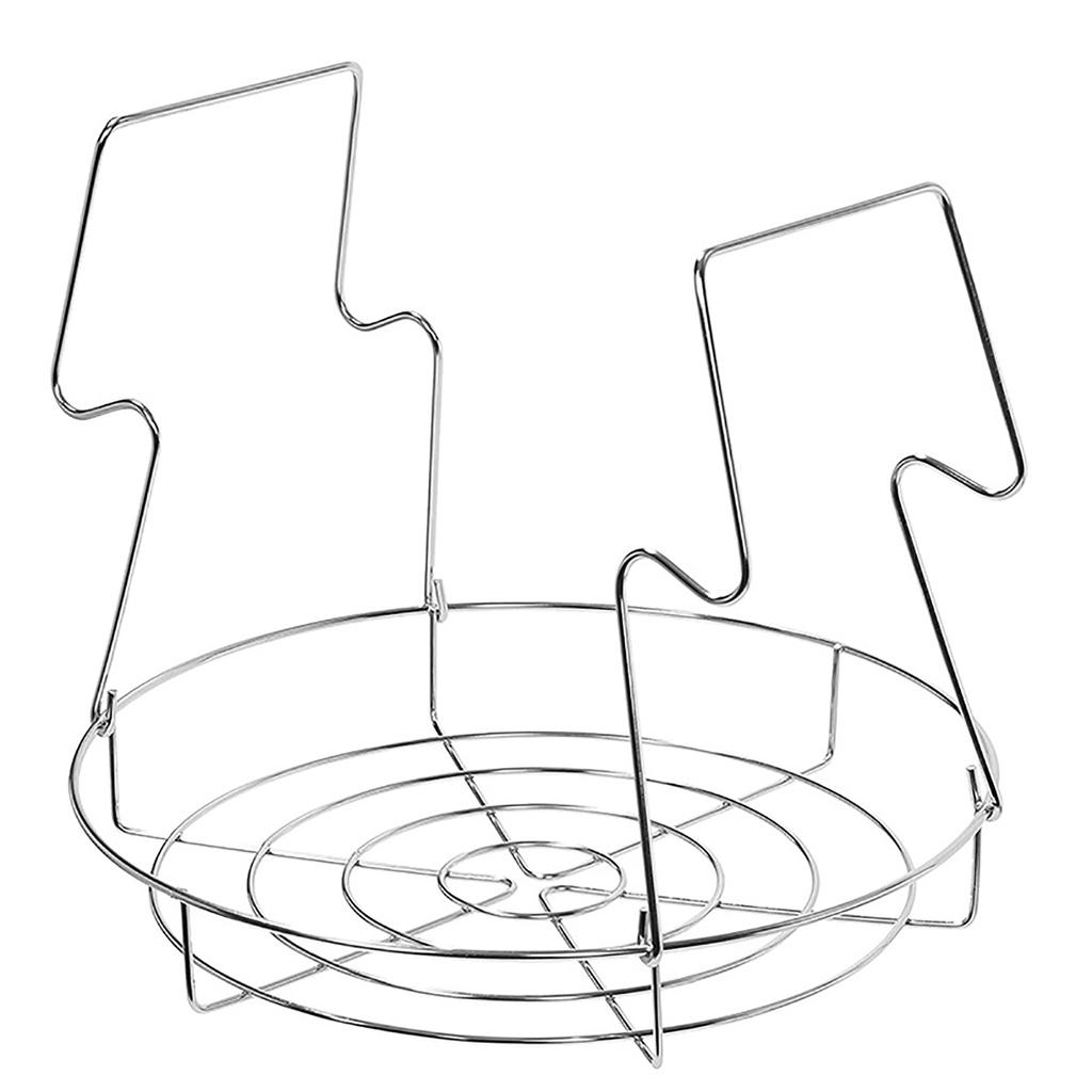 Canning Rack Small Stainless Steel Round with Legs Multi Functional for Kitchen Steaming