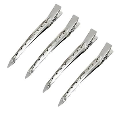 10pcs Long Hair Clips Hair Make Up Bangs Hair Fixing Tools Hair Clip Stainless Steel Duckbill Clip Type for Barber Makeup