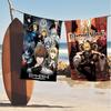 Classic Vintage Anime D-death N-Note Microfiber Blanket Quick Drying Beach Towels Oversized Printing Super Absorbent Pool Towel