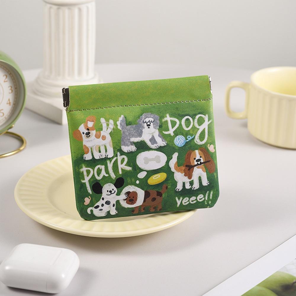 PU Lipstick Makeup Bag Cartoon Data Cable Storage Bag Multifunctional Mini Coin Purse  Travel