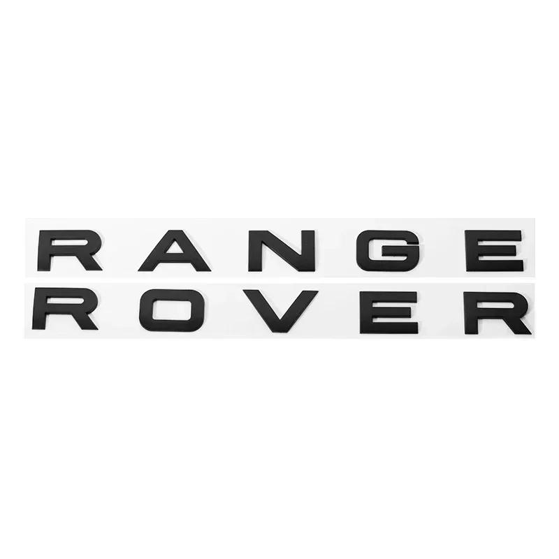 3D ABS Range Rover Car Bonnet Letters Logo Badge Emblem Sticker Accessories Land Rover Discovery Defender Sport Evoque HSE
