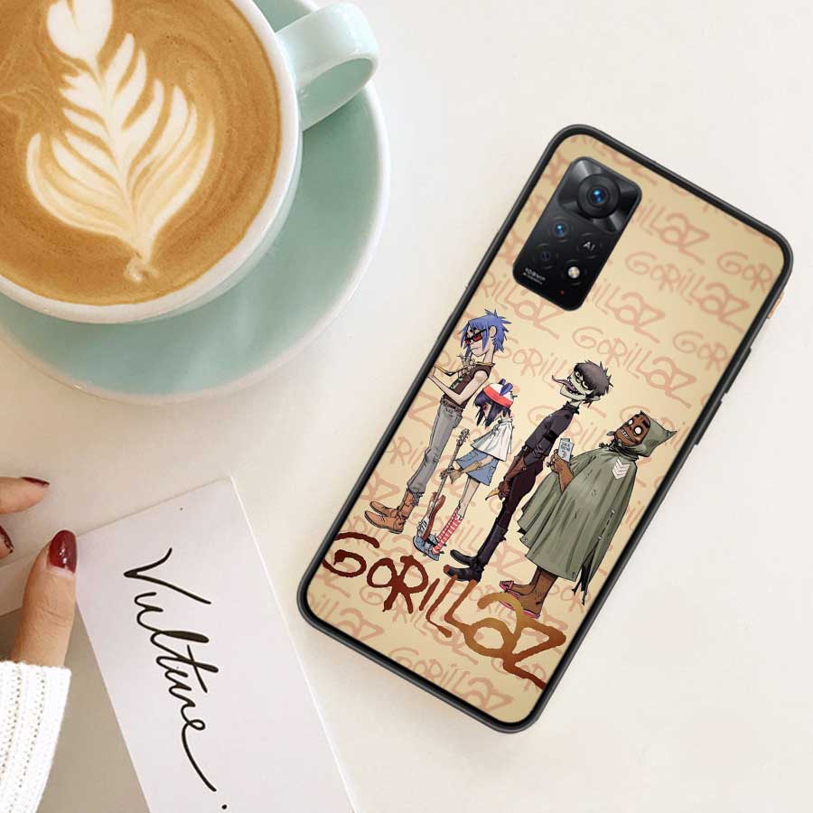 

Gorillaz Phone Case For Redmi Note 14 13 Pro 5G Plus 12 12C 10 10A 10C 9 9A 9C 9T 8 8A K60 K70 Pro Xiaomi Cover Shell Capa Coque Redmi 9A