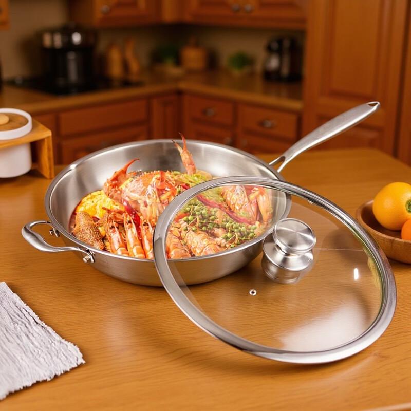 Wutuo Non-Coated Composite Steel Wok