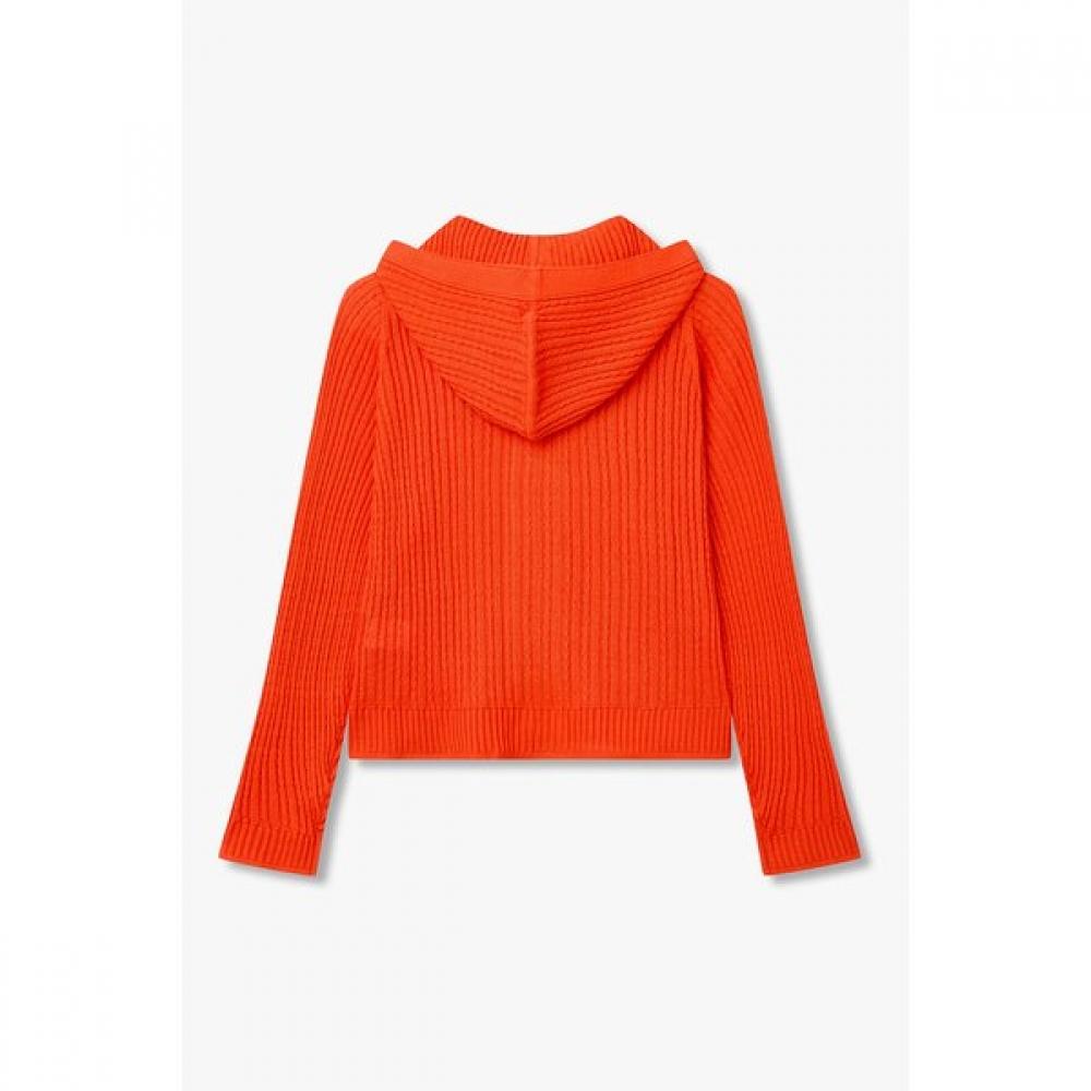 VOV Hooded Cable Knit Zip Up  7156250002 