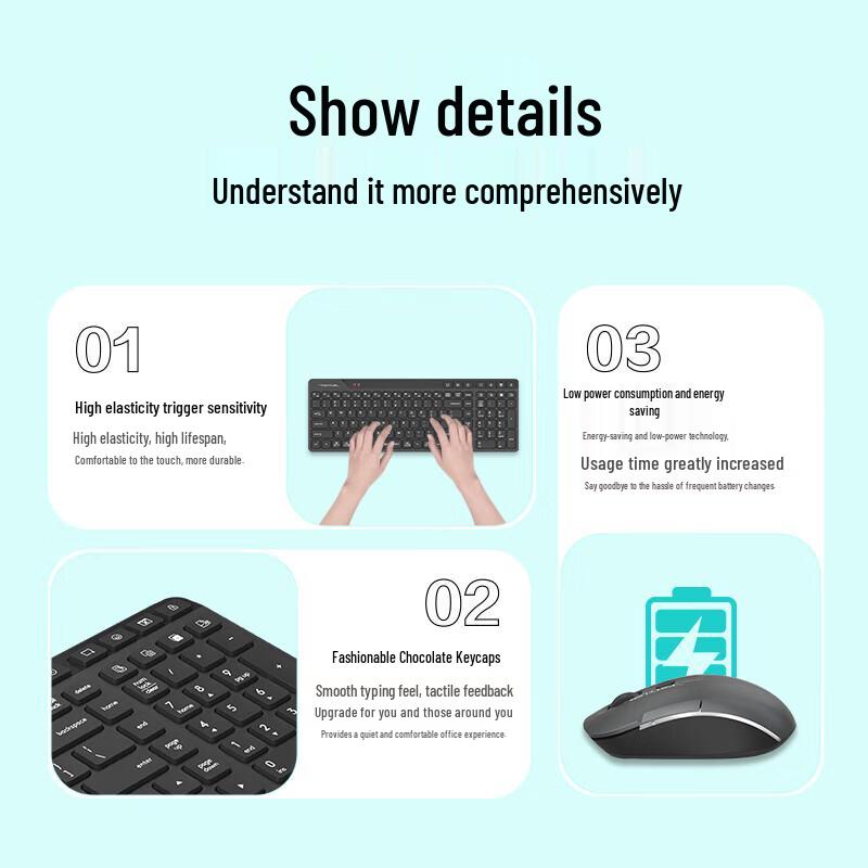 A4Tech Wireless Silent Keyboard Mouse Combo with Air Remote