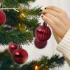 Christmas Ornament Balls 42 Pcs, 3 Cm Small Tree Baubles, Colorful Plastic Party Hanging Decorations, Holiday Party Decor Set