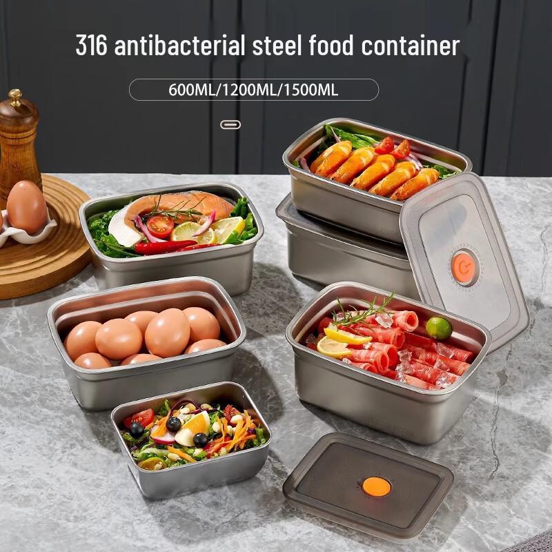 

Cmaos 304 Stainless Steel Food Storage Container