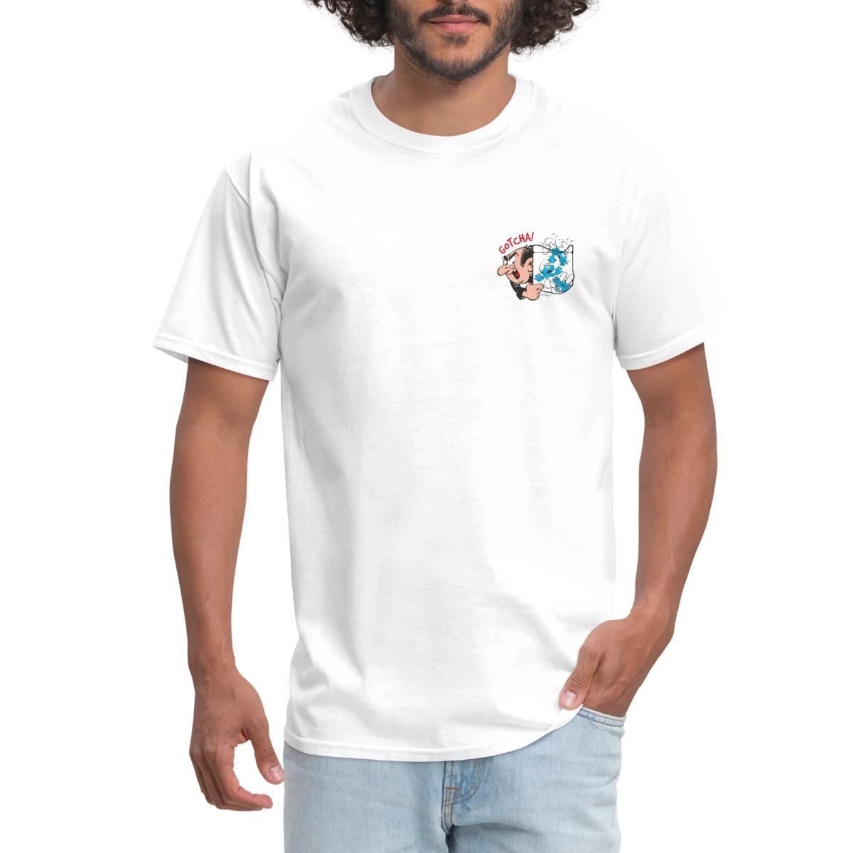 The Smurfs Gargamel Catch Game Men s T-Shirt XL
