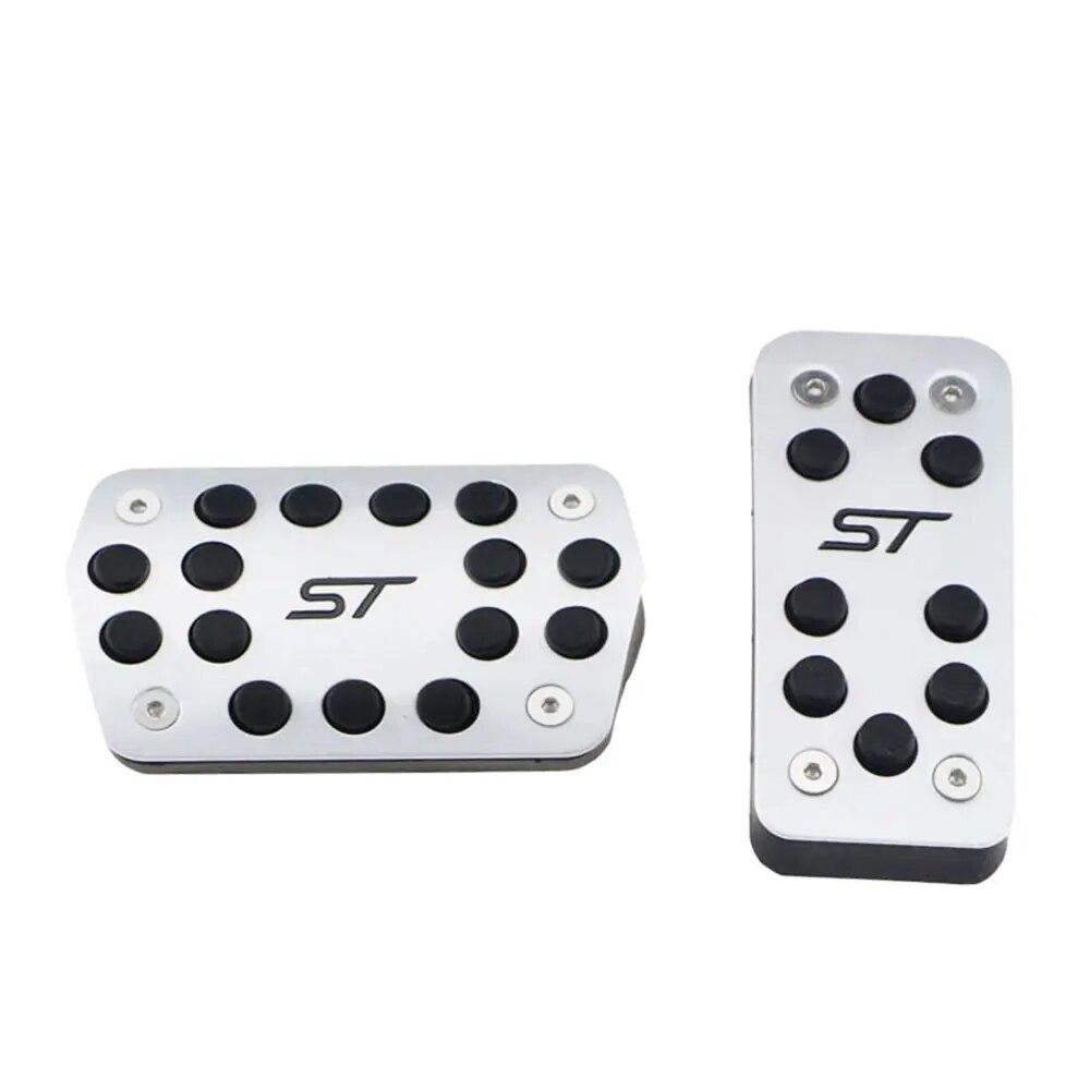 Aluminium Kraftstoffpedal Bremspedale AT MT Pedalsatz Abdeckung für Ford Focus 2 3 4 MK2 MK3 MK4 2005–2018 Zubehör