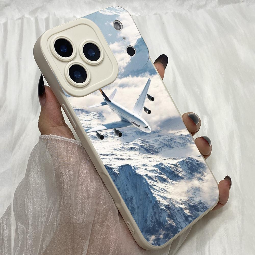 M265 Airplanes art design Angel Eyes Soft Phone Cases for iPhone Samsung Galaxy Xiaomi Rdemi Huawei Honor Infinix Realme OPPO Vivo All Model TPU Case