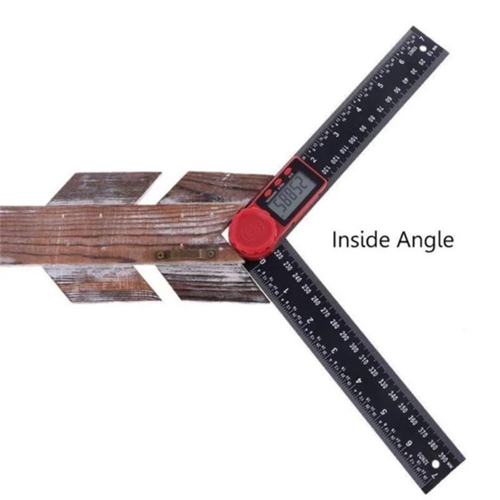 Inch Metric Scale Digital Angle Meter Electronic Goniometer Protractor  Wood Measuring Tool