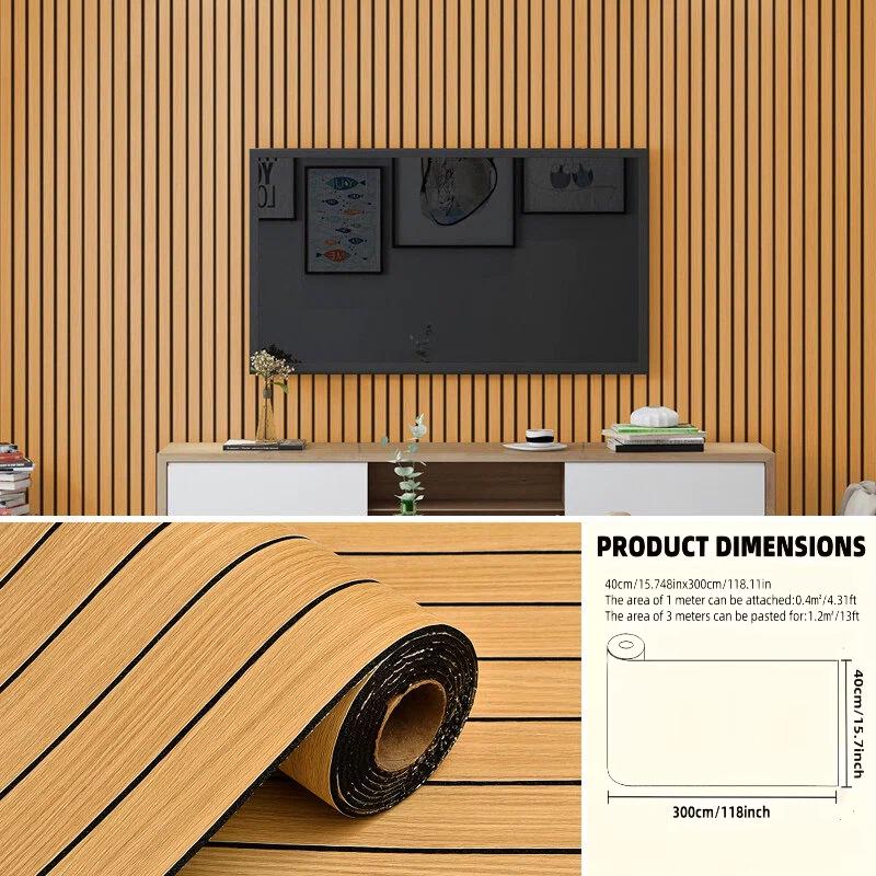 3D Stereo Lattice Self-Adhesive Wall Sticker, Waterproof and Thickened Wall Panel Decoration