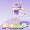 Reusable Drinking Mug Iced Coffee Cup Gradient Color Smoothie Cup 950ml Tumbler