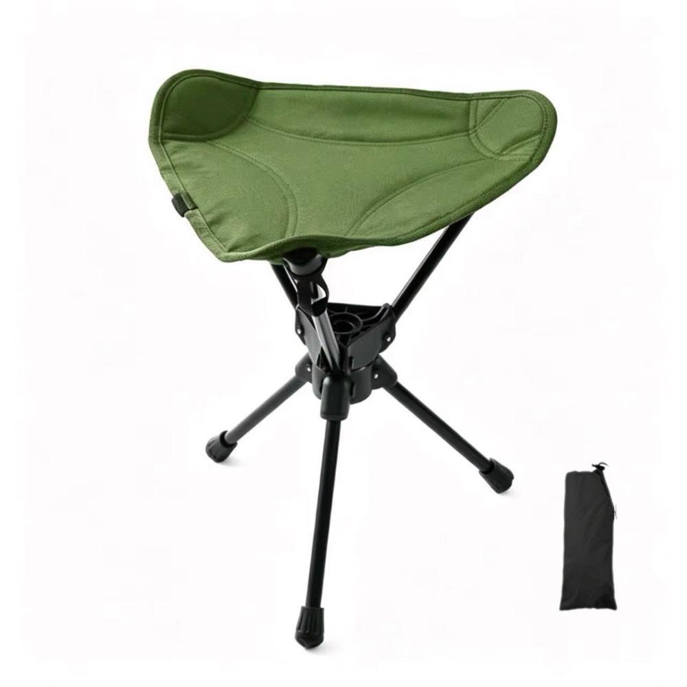 Wear-resistant Camping Stool Foldable Mazza Stool Portable Fishing Chair Outdoor Camping зелёный
