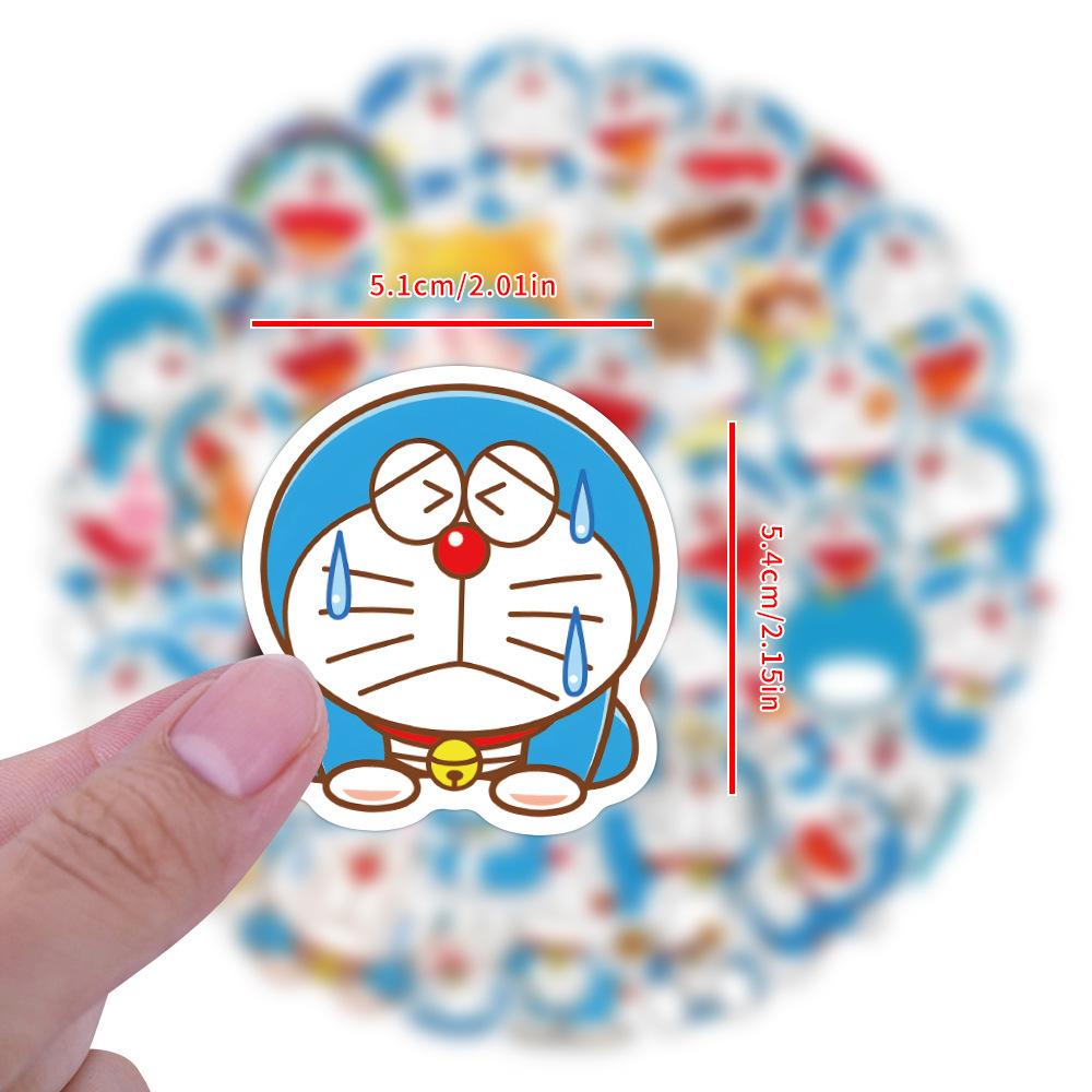 60 Doraemon Cartoon Stickers Children's Stickers Guitar Trolley Case Stickers Luggage Stickers