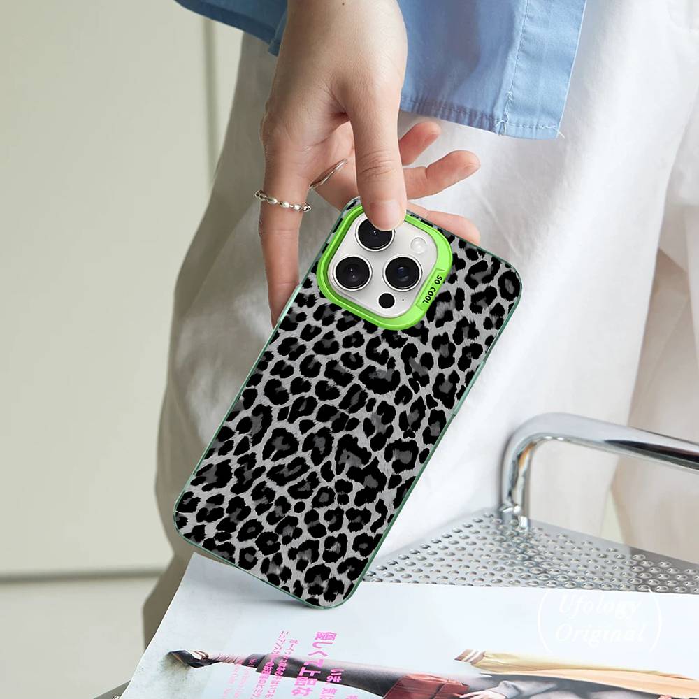 Leopard Cheetah Print Phone Case For IPhone 17Air 16 15 14 13 12 11 Pro Max Plus Color Anti Fall Cover
