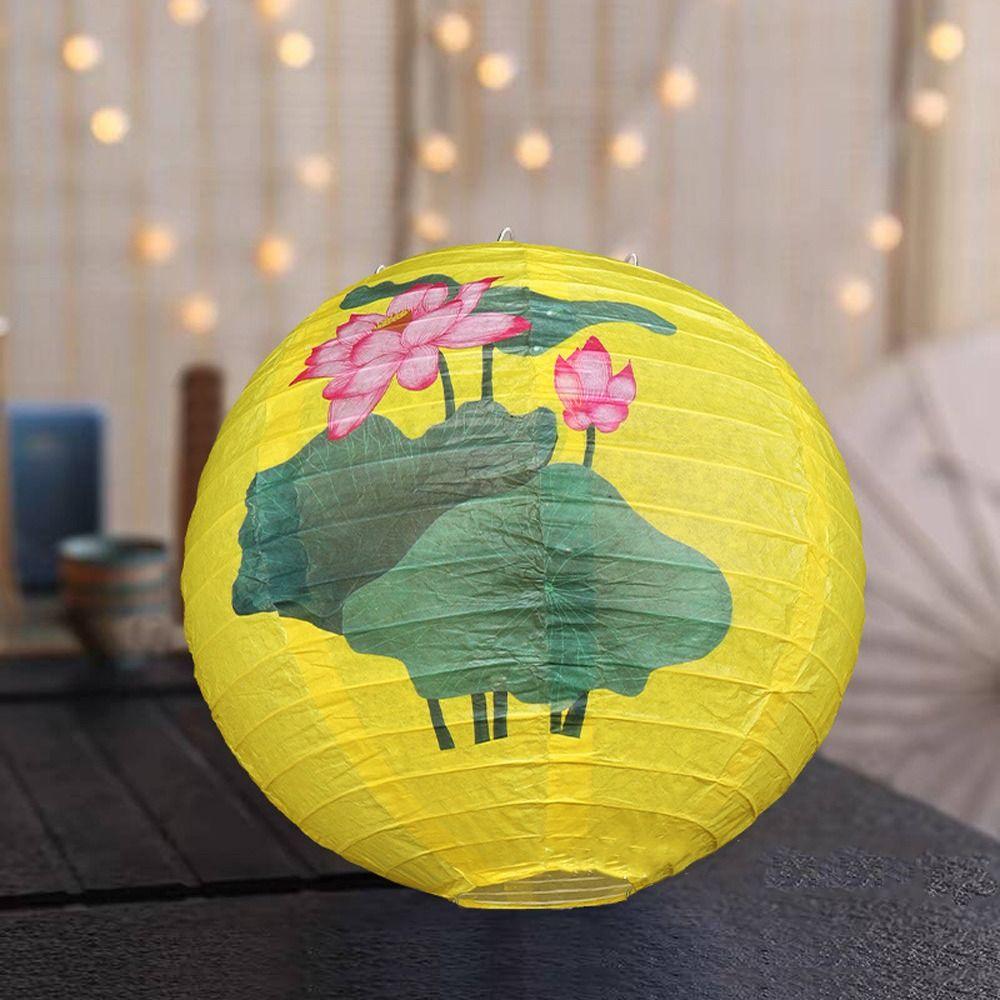 Traditional Festival Antique Lantern Luminous Round Paper Lantern  Lantern Festival