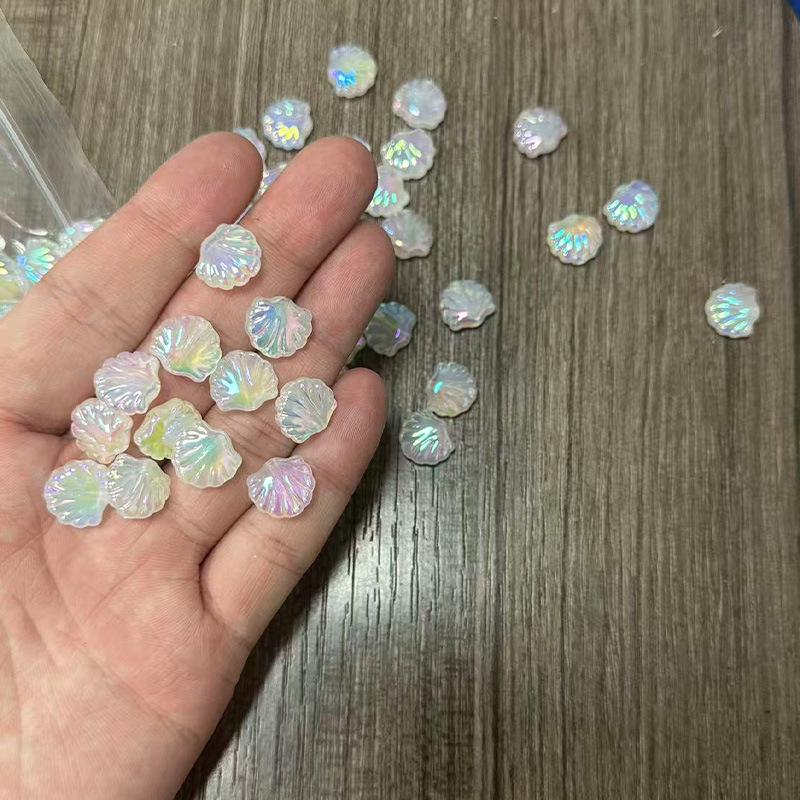Iridescent Acrylic Seashell Mermaid Beads - DIY Jewelry Semi-Finished Accessories
