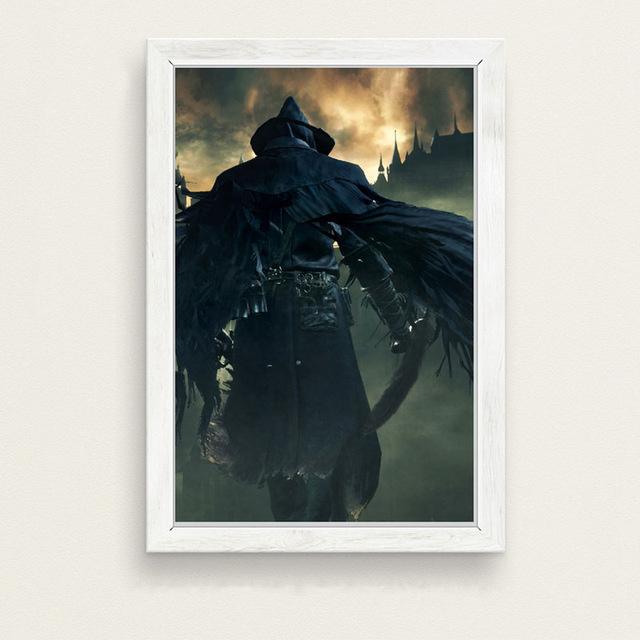 Bloodborne Game Hunter Canvas Painting Posters And Prints Wall Pictures For Living Room Vintage Decorative Home Decor Affiche