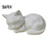 Minimalist Cat Sculpture 3D Printed Sleeping Figurines, Geometric Statue, Cute Low Poly Statue Art Crafts Decoration for Home Office Desktop