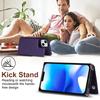 For iPhone 15 RFID Blocking Card Holder Back Cover Kickstand Phone Case with Shoulder Strap