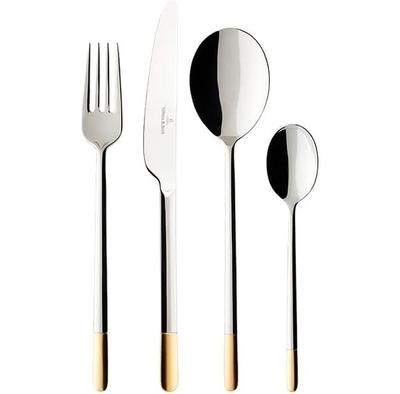 Villeroy & Boch Ella Cutlery Set with Partial Gilding, 24 Pieces (1263519030)