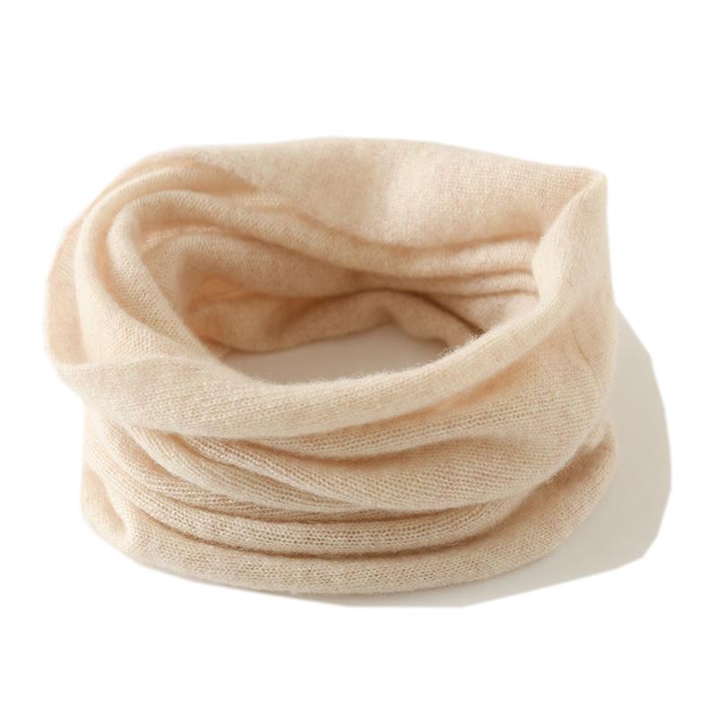 Alashan 100% Cashmere Small Scarf for Men, Autumn and Winter Knitted Warm Neck Warmer Scarf for Women, Versatile Neck Cover