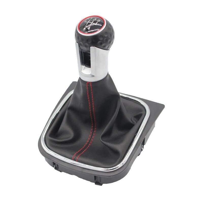 5 6 Speed Car Gear Stick Shift Knob Boot for VW Golf Rabbit Jetta MK5 MK6 2004 2005 2006 2007 2008 2009-2013 2014 Accessories