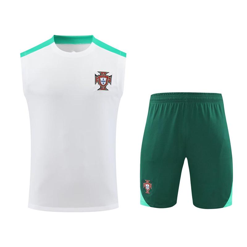 

Portugal Pre-match 2024-25 Warm-up Jersey & Shorts Set - Adult Football Training Kit Extra Large