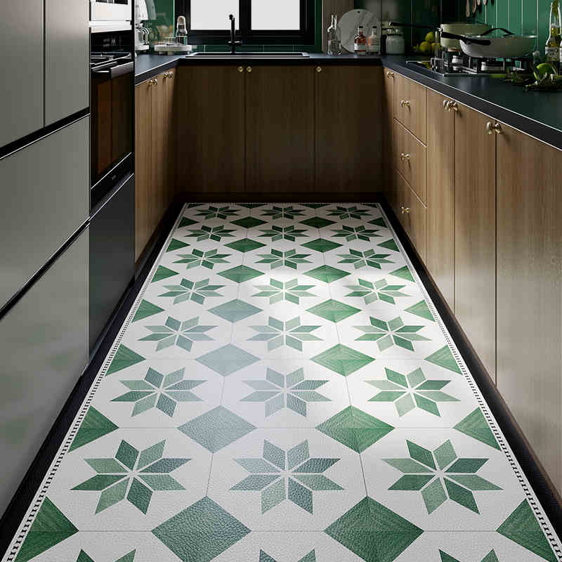 PVC Diatomaceous Earth Floor Mat Kitchen Oil-proof Waterproof Non-slip Non-washable Carpet Entry Can Be Cut Scrub Mats