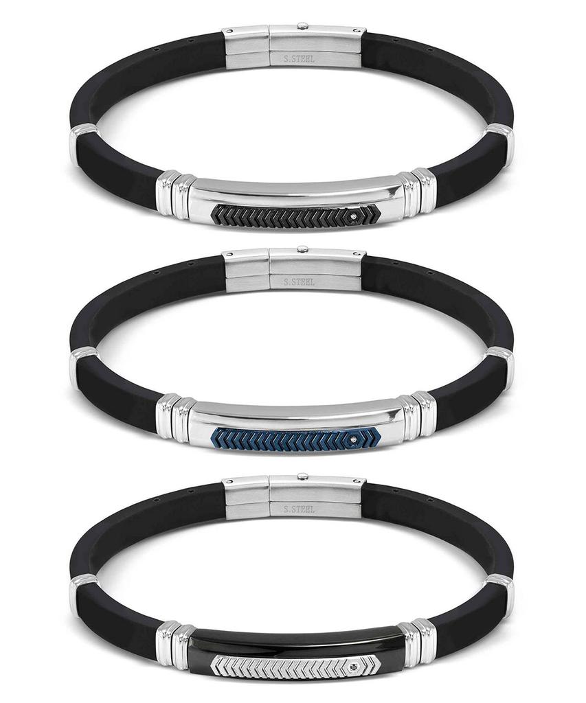 Nomination Bracelet City Energy Edition Black Rubber Cubic 028819