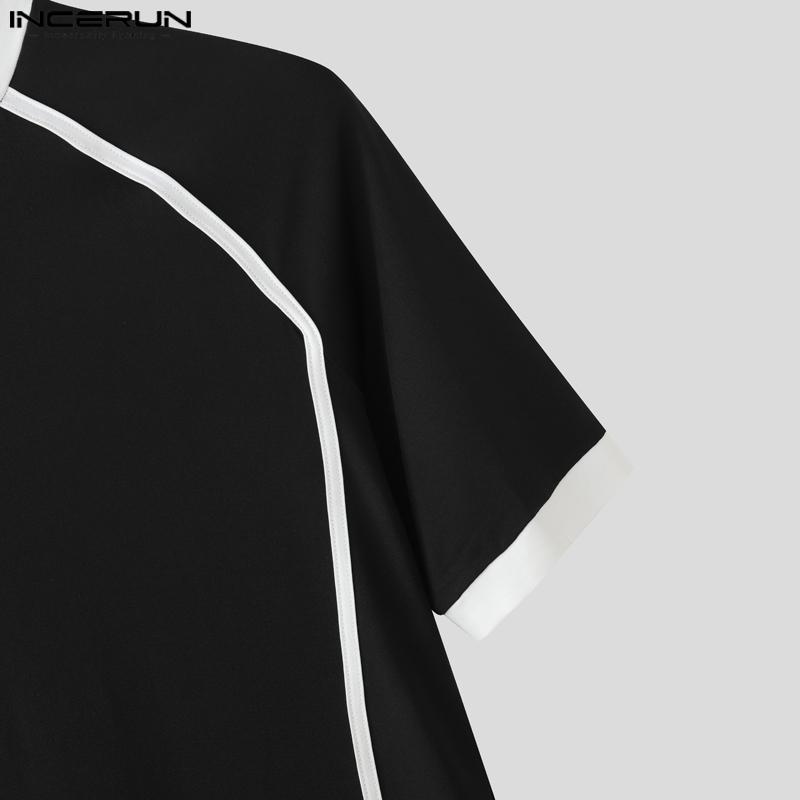 INCERUN Men's Sleeveless Stitching Jumpsuits One Piece Suit Playsuits Underwear Pajamas