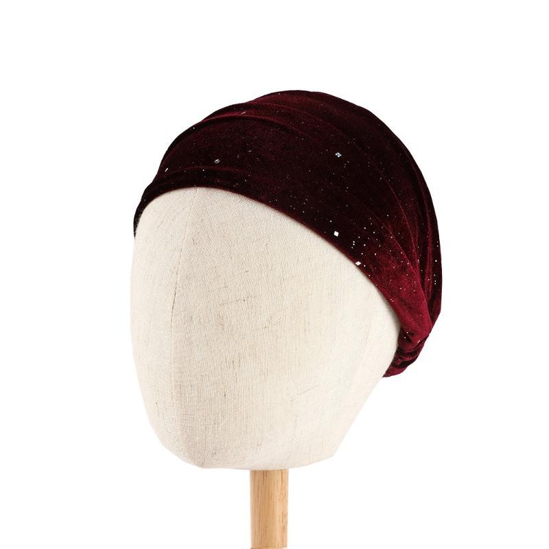 Women Hair Bands Gold Velvet Sports Headband with High Elasticity Elasticity Starry Pink Headband Autumn Winter Velvet Headband