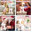 LIHIQIYA White Teddy Bear 25cm, Teddy Bear Holding Rose Plush Toy, Valentine's Day/Easter Gift for Girlfriend Wife