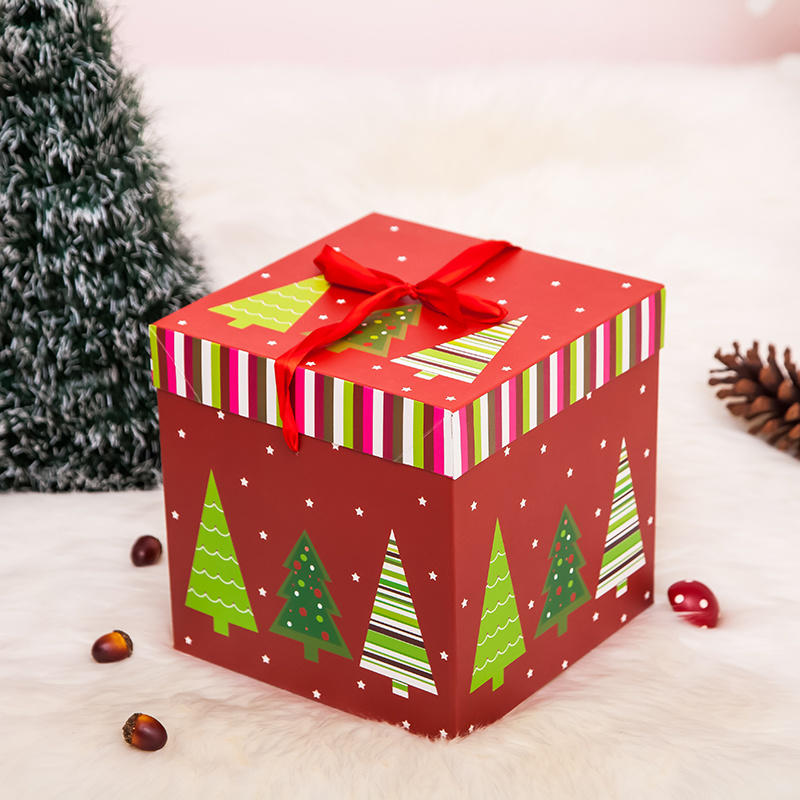 Christmas Gifts Boxes Present Decoration Chocolate Candy Cookie Packaging For Indoor Holiday Party Decor Navidad New-Year