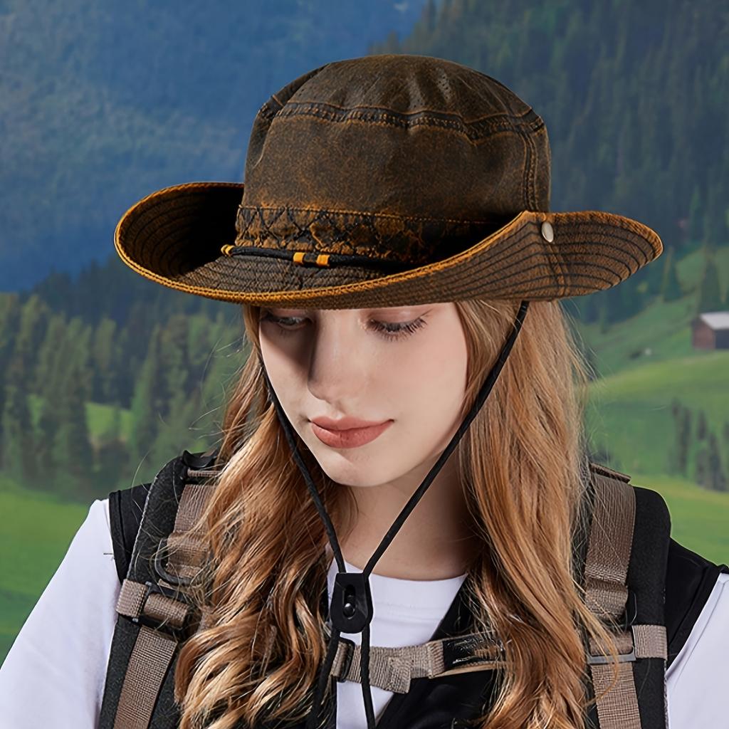 Vintage British Fisherman Hat, Wear One Hat Twice, Switch Between Cowboy Hats At Will, Essential for Hiking and Cycling