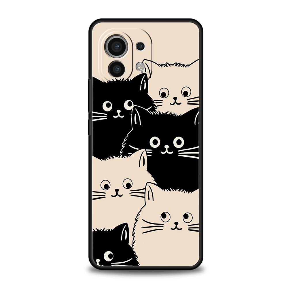 

Чехол для телефона для Xiaomi Mi 15 14 14T 13T 12T Pro 12 13 11 Lite 5G 11T X6 X5 Pro Мягкий ТПУ Чехол Милый Кот Xiaomi 14