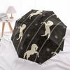 1pc Horse Pattern Fashionable Automatic Opening/Closing Folding Umbrella with 8 Bones, Windproof Portable, Daily Use020