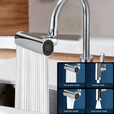 4 In1 Waterfall Kitchen Faucets 360° Rotation Sink Water Taps Multifunction Swivel Faucet Extender Kitchen Bathroom Accessories