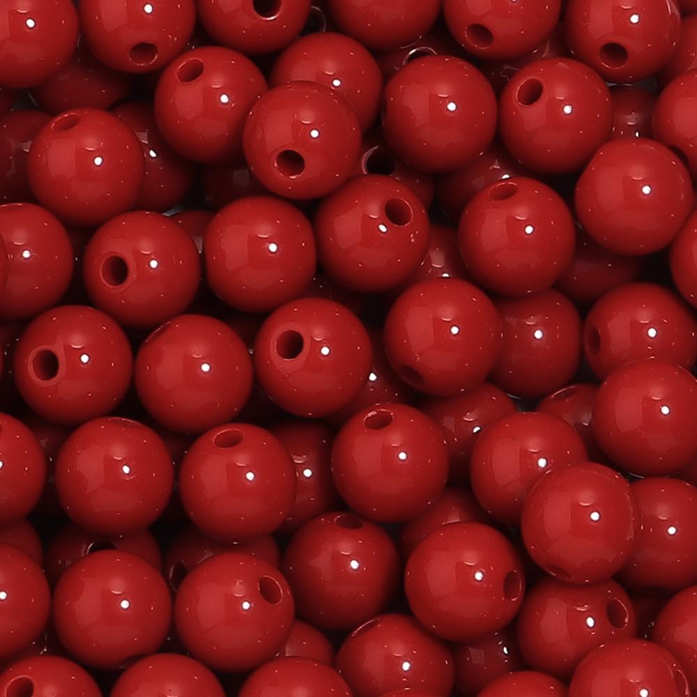 6/8/10/12/14/16/18/20mm Candy Colorful Spacer Beads Round Loose Acrylic Beads For DIY Bracelet Necklace Jewelry Making Wholesale