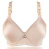 Sutiã push-up fino de algodão brilhante escovado, tamanho grande, sem anel de aço, sem costura, roupa íntima feminina
