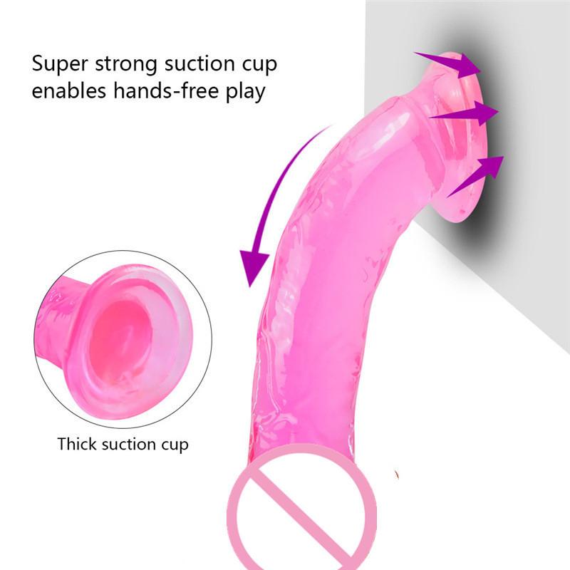 Realistic Dildos With Suction Cup Jelly Dildos Sex Toys for Woman Men Fake Dick Big Penis Anal Butt Plug Erotic Masturbator