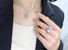 Freshwater Pearl Inlaid Pendant, Earrings & Ring Set - Fashionable Three-Piece Jewelry Collection