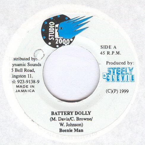 

7inch Record BEENIE MAN - Battery Dolly none Studio 2000 1999 Jamaica Reggae, Ska & Dub Used